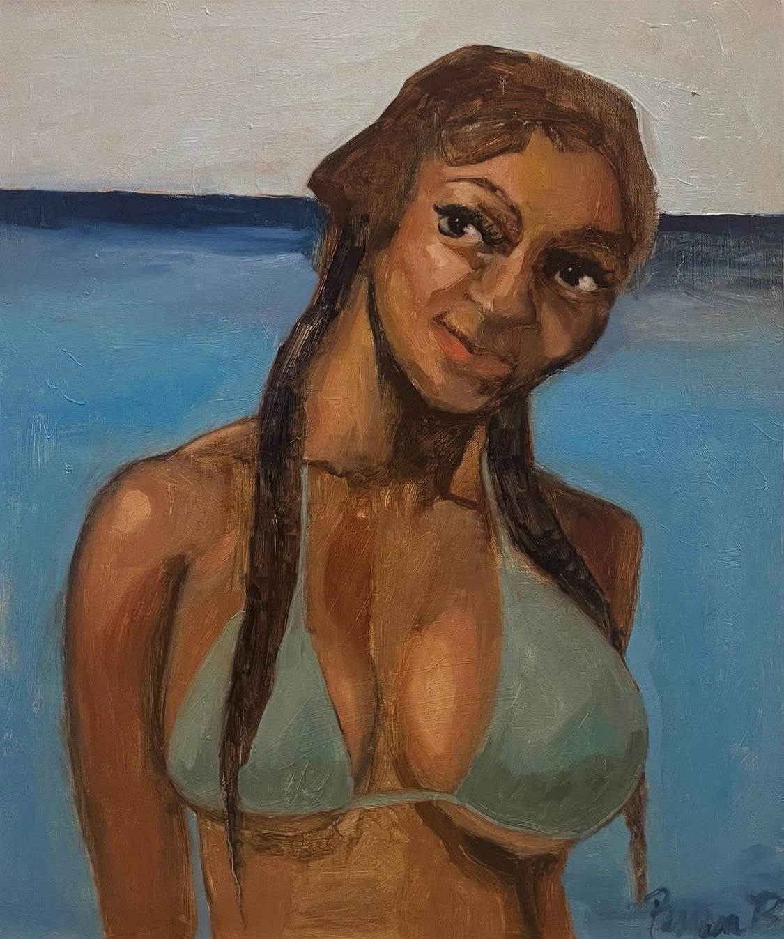 "The Beach" - Original Oil Painting